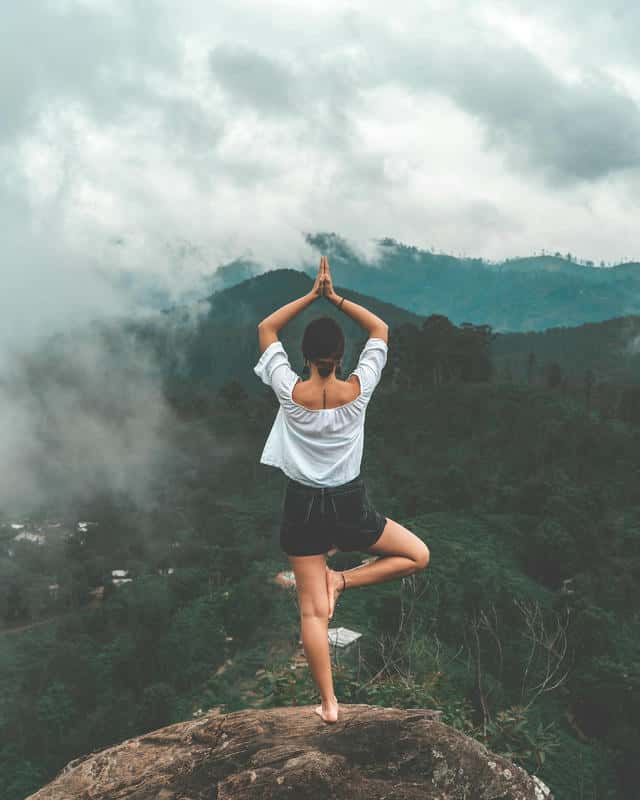 Yoga à la montagne